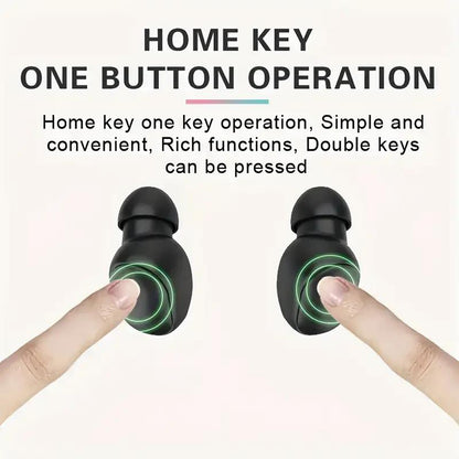 A6S Wireless Earphones Bluetooth HD Call Headphones True Stereo Sound Headset Sport Game Music in Ear Earbuds with Mic,Headset 5.3 Headsets Noise Reduction Earbuds Bass Touch Control for Phones Wireless Bluetooth Open Earbuds with Long Playtime