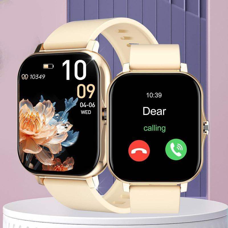 Smart Sports Watch, 1 USB Rechargeable Stylish Digital Watch with Multiple Sports Modes, Wireless Call & Message Reminder, Available for Android & Iphone, Multiple Sports Function Assist, Listen to Music, Call, Charging