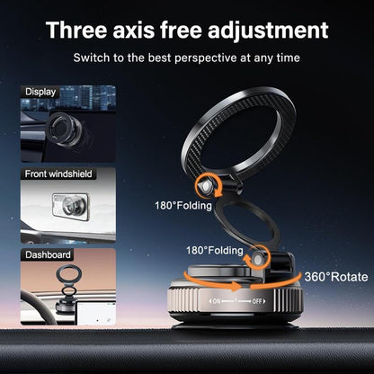 Magnetic Car Phone Holder for Magsafe: 28+LBS Strong Suction Vacuum Phone Mount for Men/Women - 360° Rotatable Adjustable Portable Cell Phone Stand for Iphone 12-16 Pro Max Plus